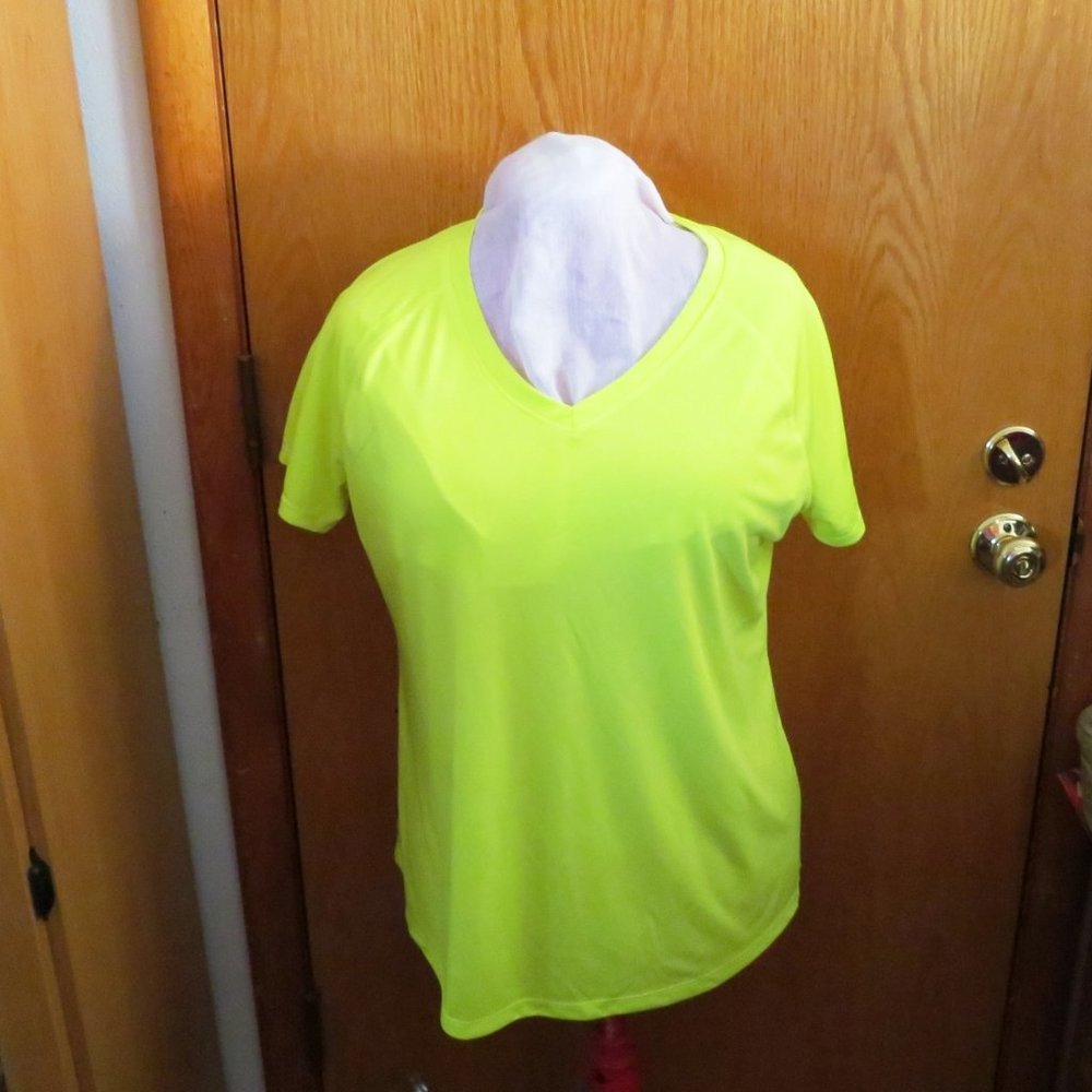 Danskin Neon Yellow Work Out Top SZ XXL